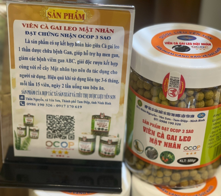 Viên cà gai leo mật nhân - Hợp Tác Xã Sản Xuất Và Tiêu Thụ Dược Liệu Yên Sơn